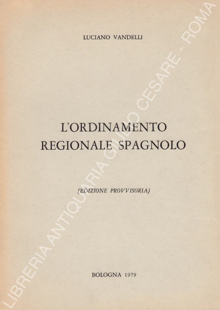 L'ordinamento regionale spagnolo