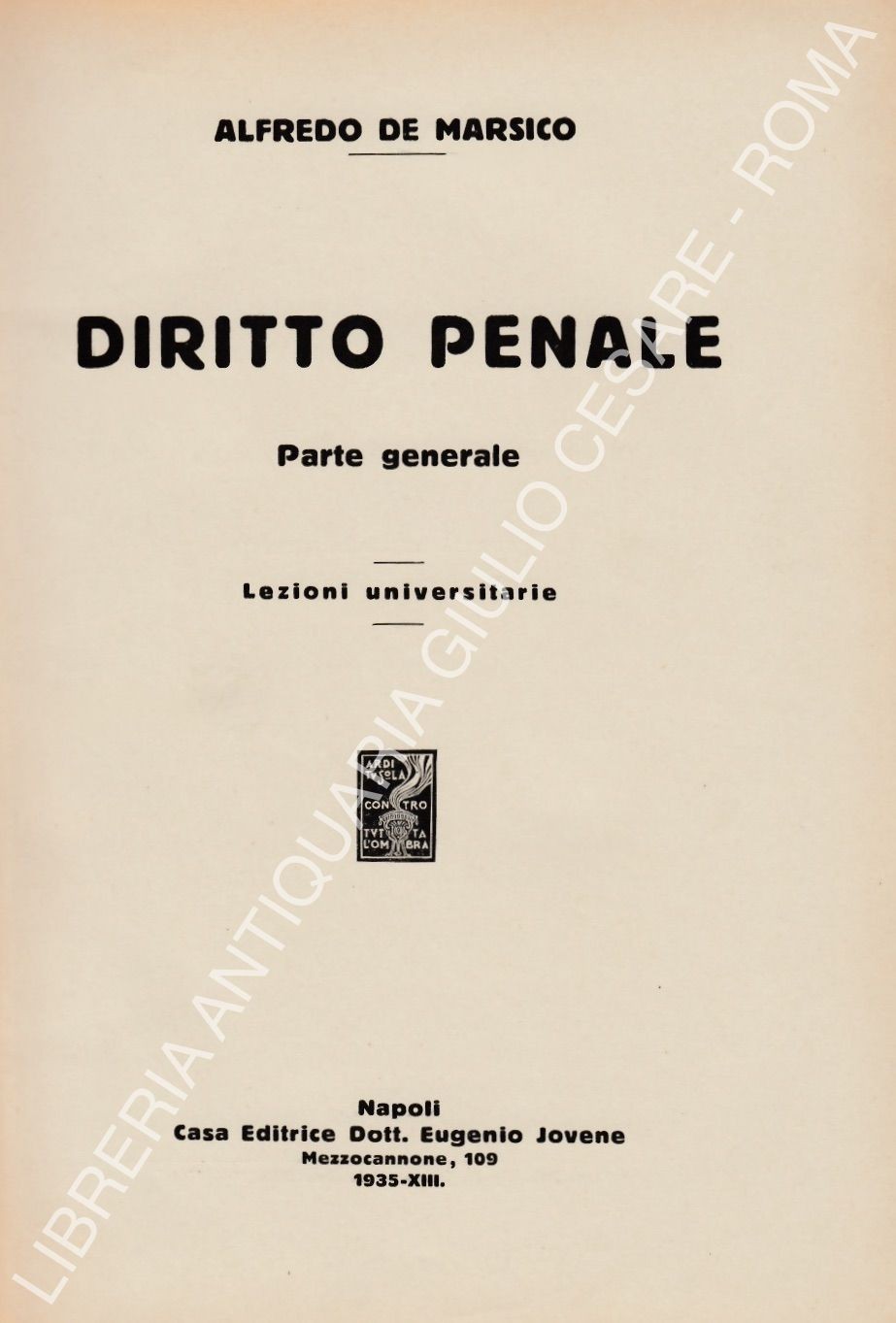Diritto penale. Parte generale