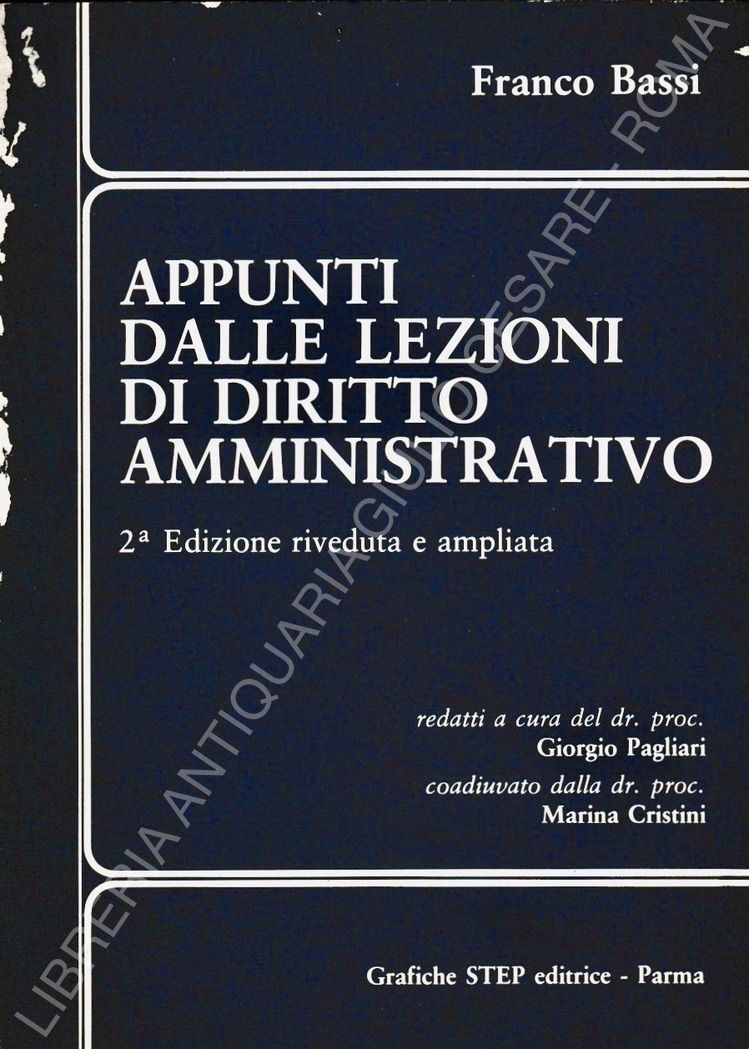 Appunti dalle lezioni di diritto amministrativo