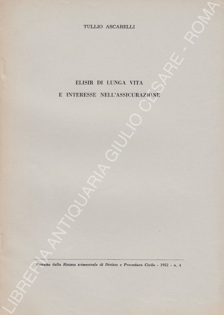 Elisir di lunga vita