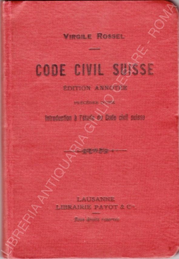 Code Civil Suisse