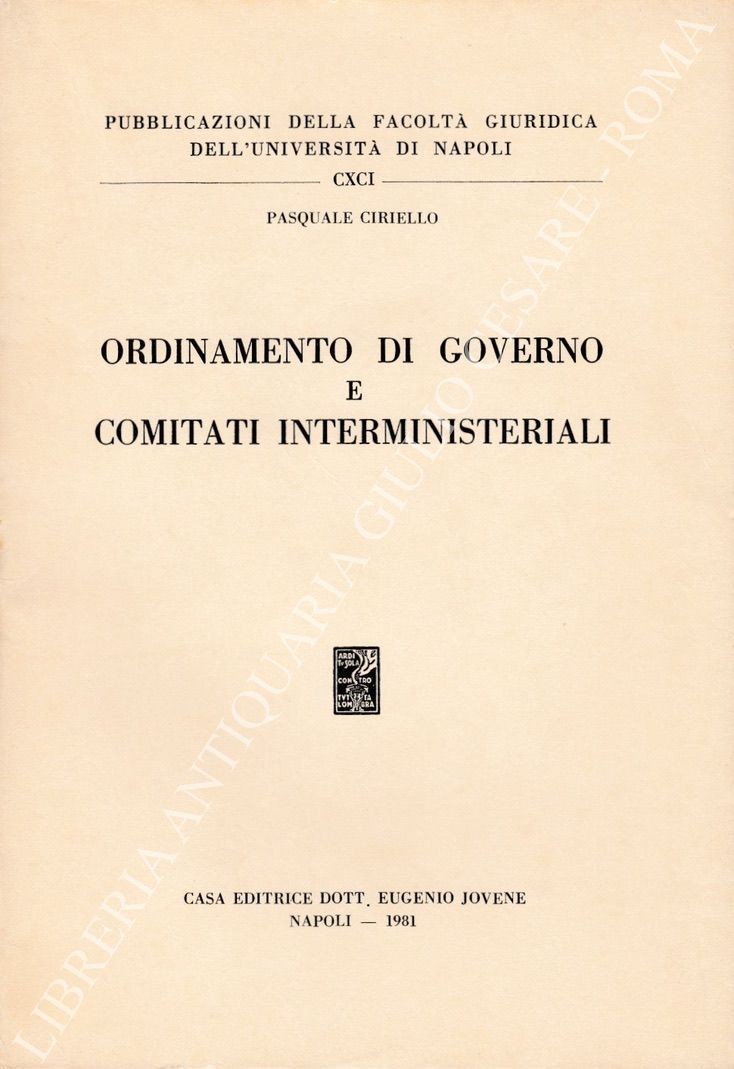 Ordinamento di governo e comitati interministeriali