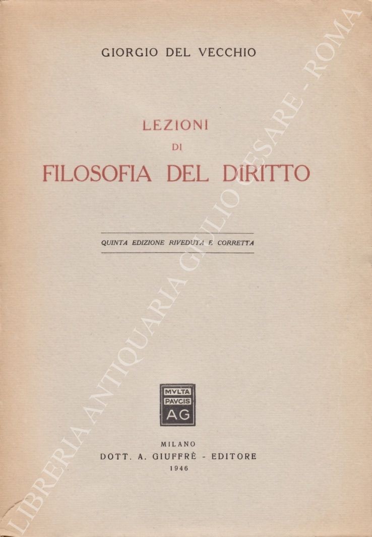 Lezioni di filosofia del diritto