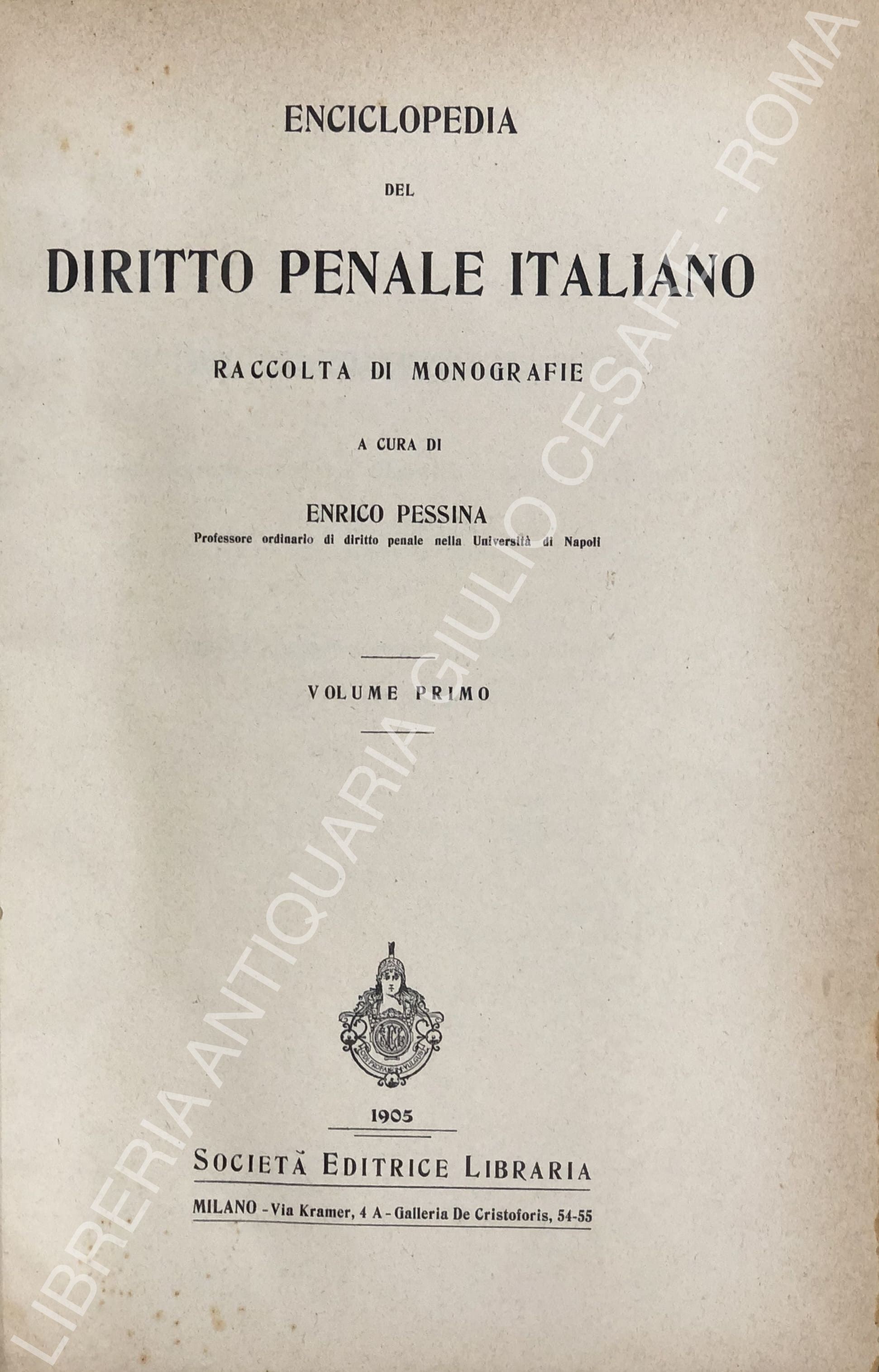 Enciclopedia del diritto penale italiano