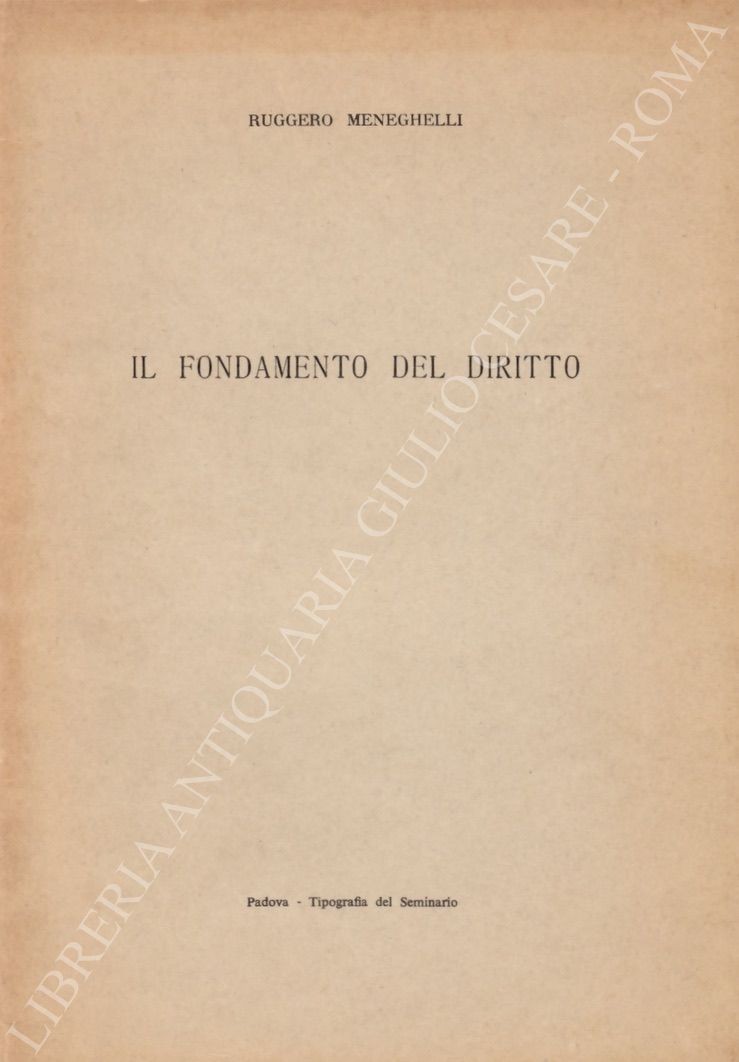 Il fondamento del diritto