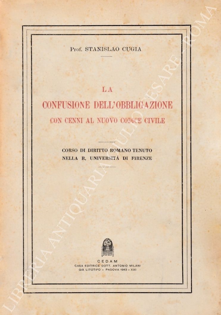 La confusione dell'obbigazione