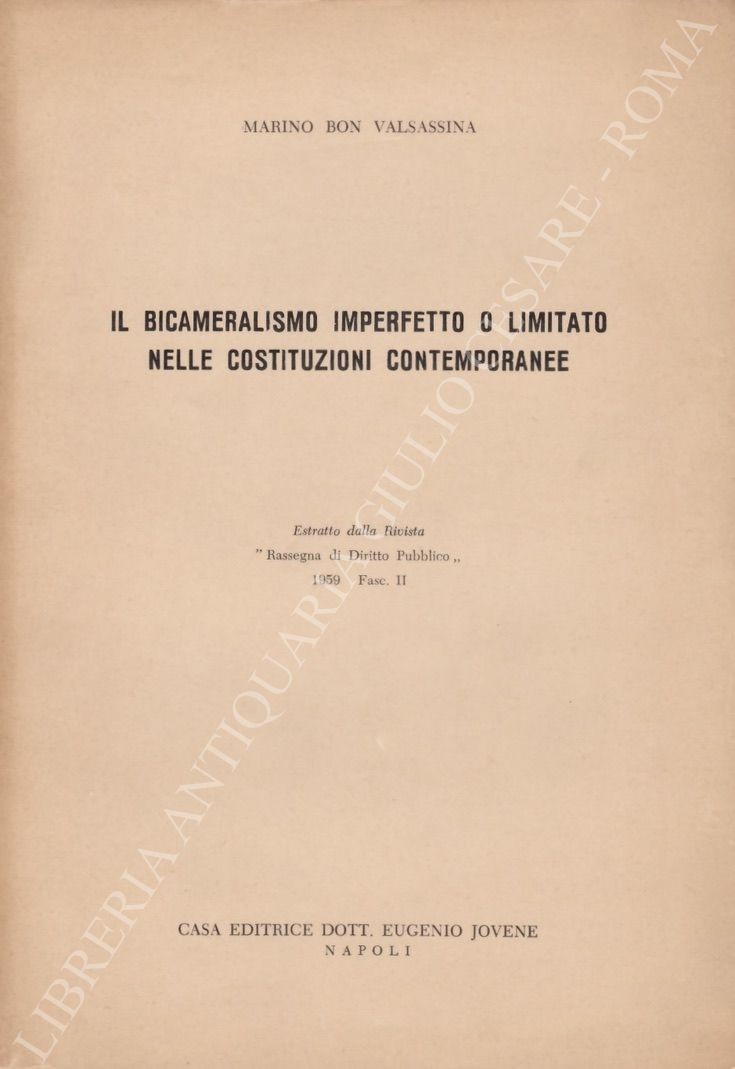 Il bicameralismo imperfetto