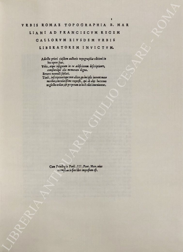 Urbis Romae Topographia
