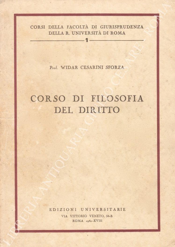 Corso di filosofia del diritto