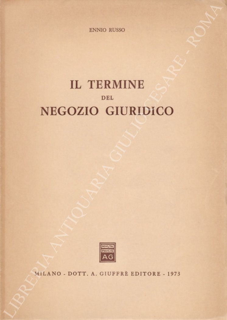 Il termine del negozio giuridico