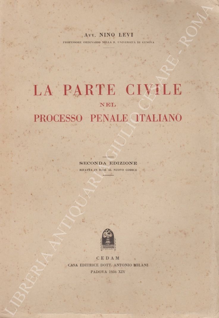 La parte civile nel processo penale italiano