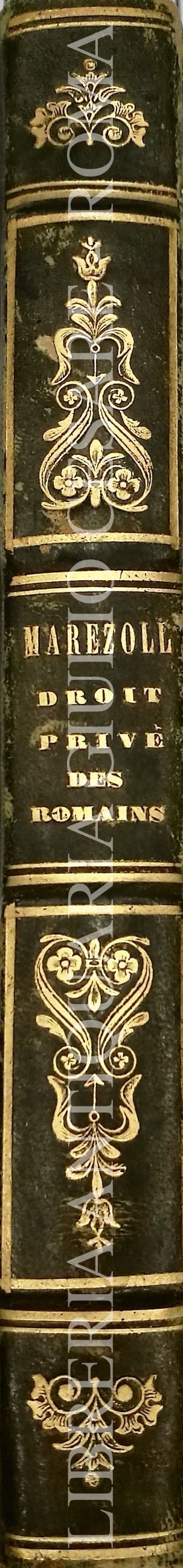 Precis d'un cours sur l'ensemble du droit prive des Romains