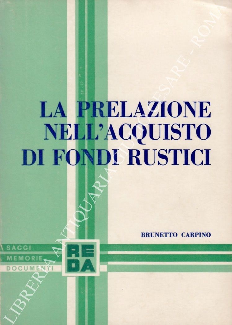 La prelazione nell'acquisto di fondi rustici