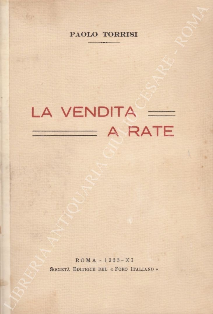 La vendita a rate