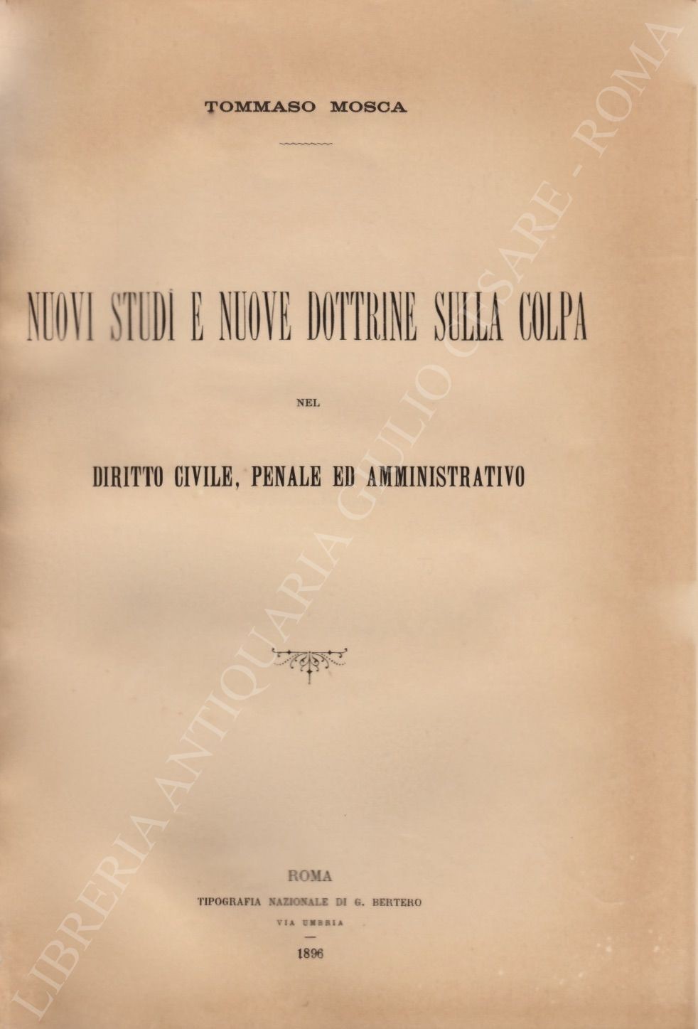 Nuovi studi e nuove dottrine sulla colpa