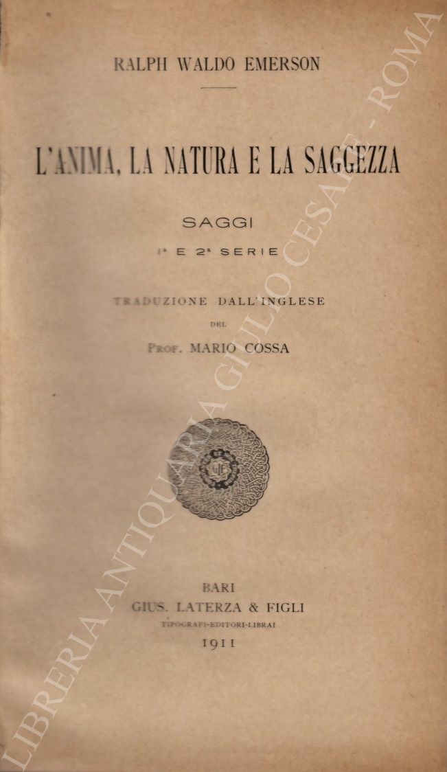 L'anima la natura e la saggezza