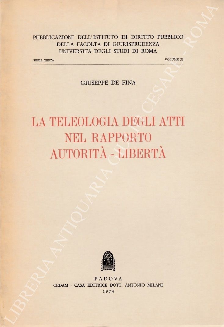 La teleologia degli atti