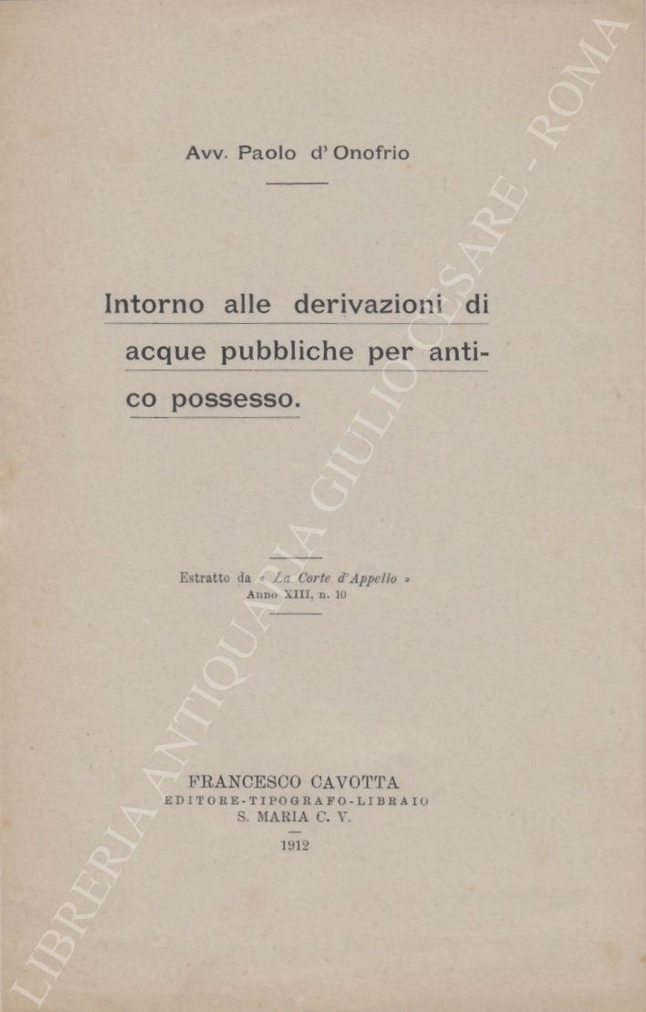 Intorno alle derivazioni