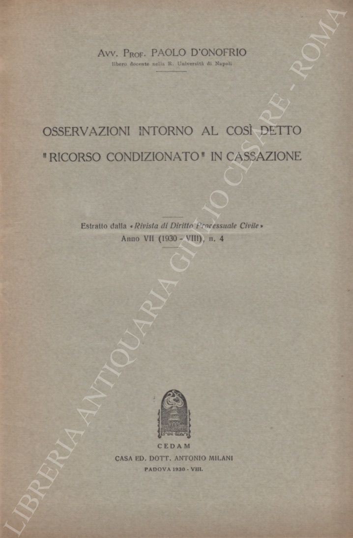 Osservazioni intorno al così detto