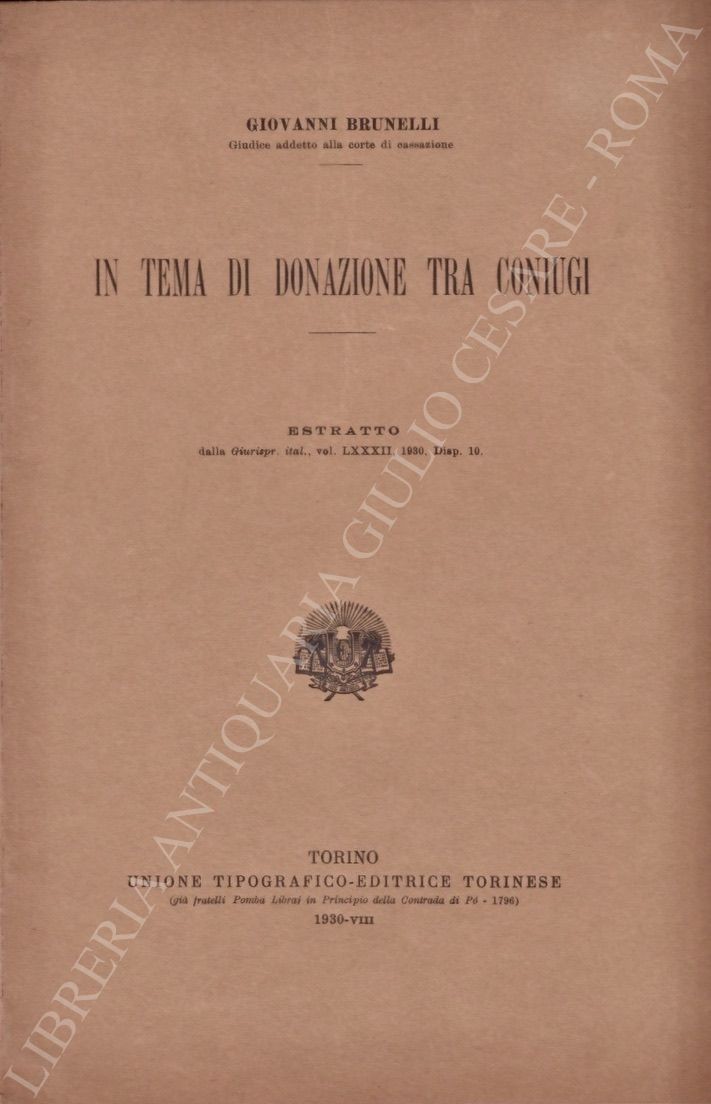 In tema di donazione tra coniugi