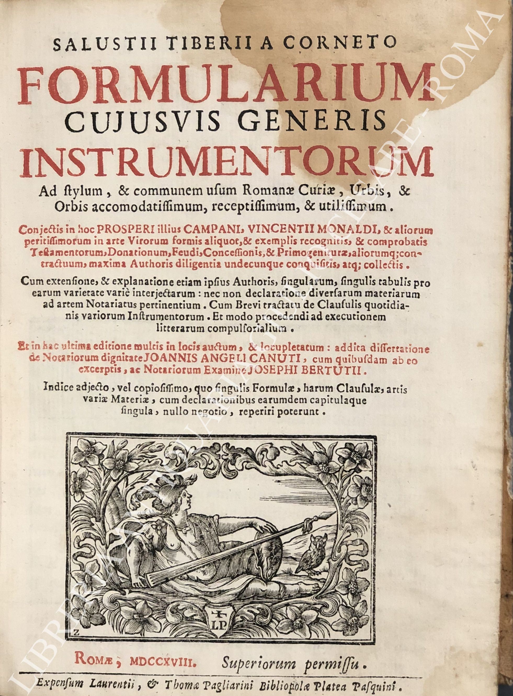 Formularium cujusvis generis instrumentorum