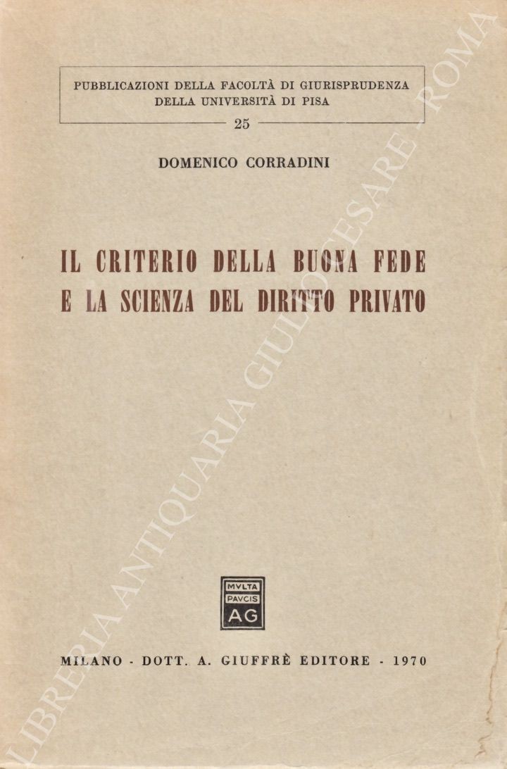 Il criterio della buona fede
