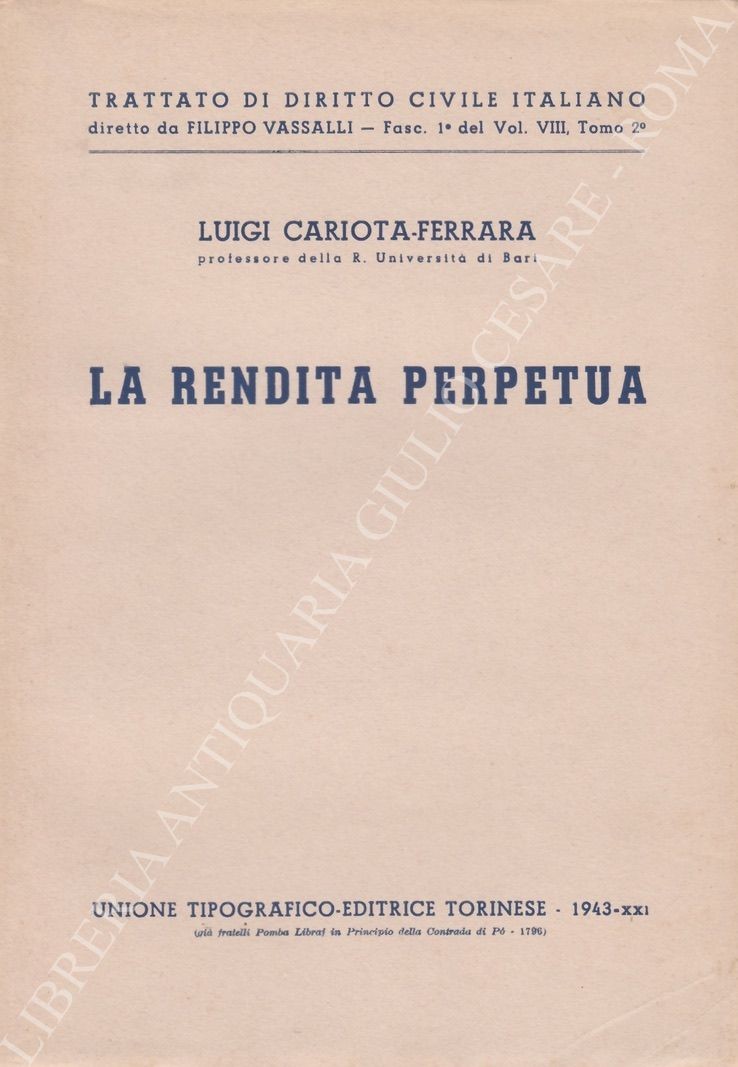 La rendita perpetua