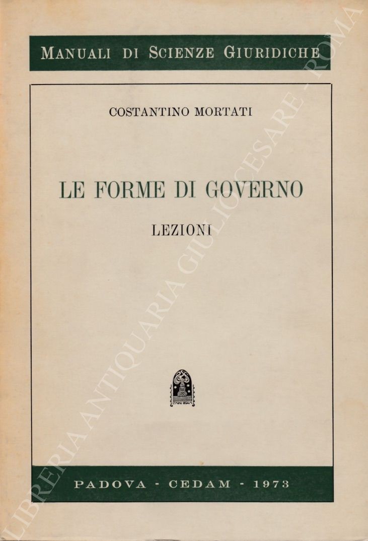 Le forme di governo. Lezioni