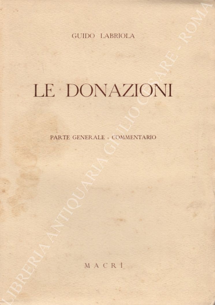 Le donazioni