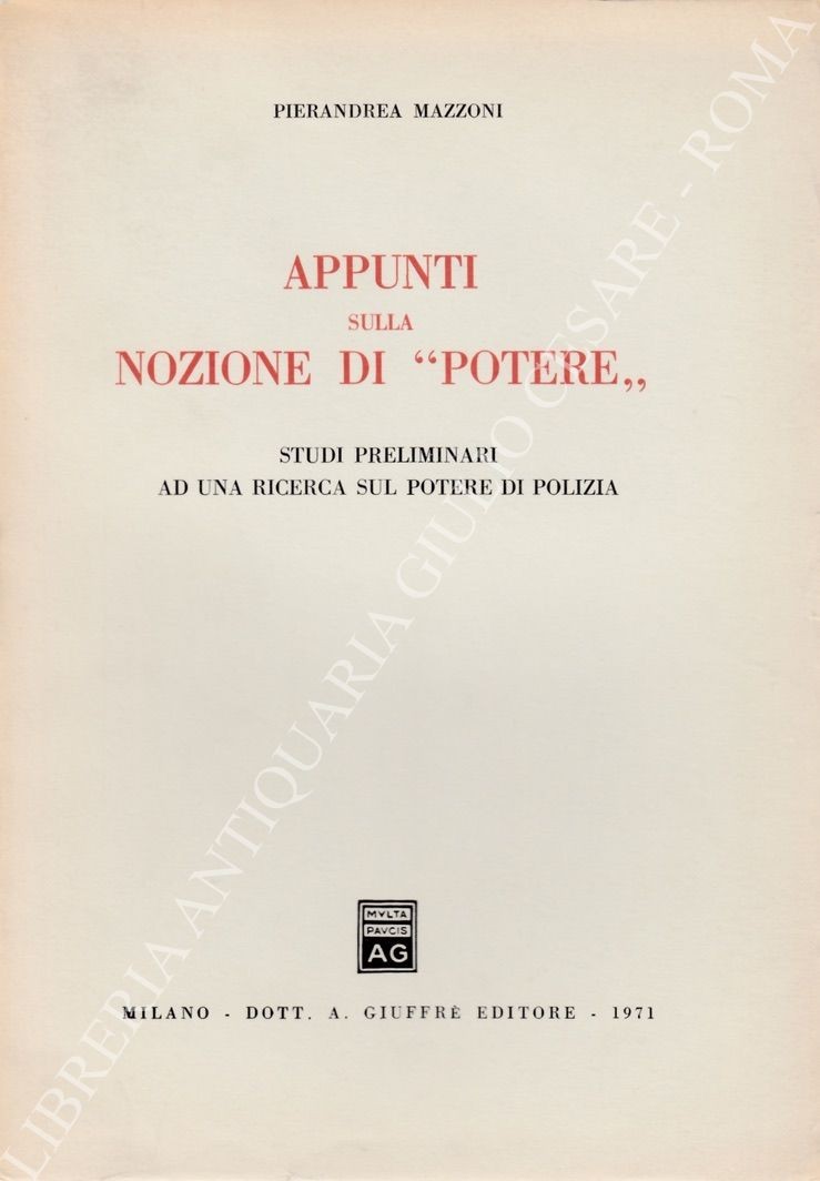 Appunti sulla nozione di "potere"