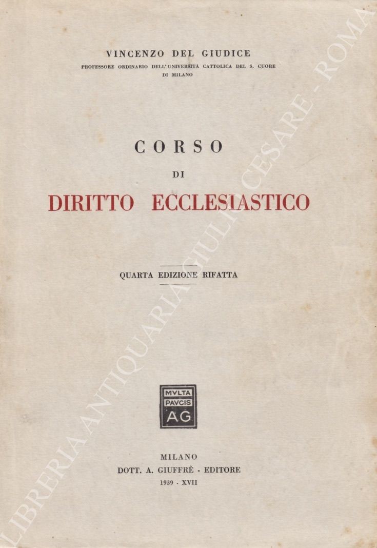 Corso di diritto ecclesiastico