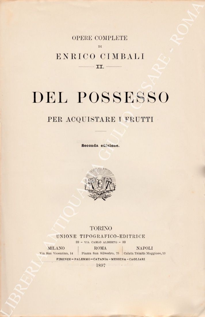 Del possesso per acquistare i frutti