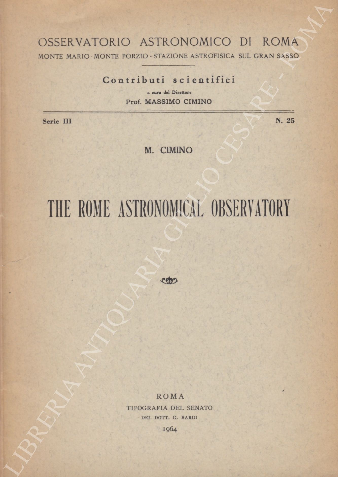 The Rome astronomical observatory