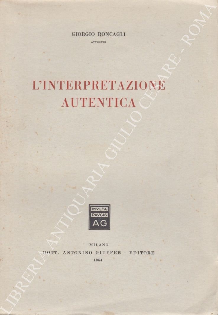 L'interpretazione autentica