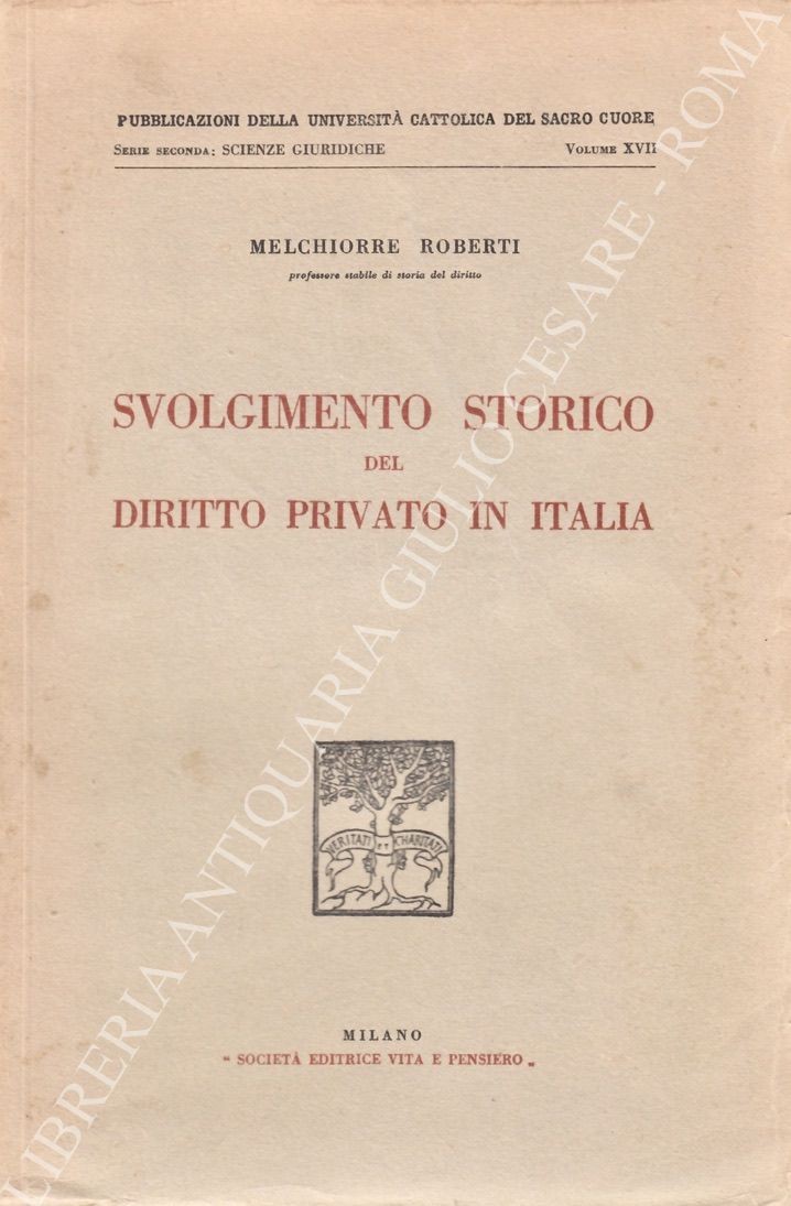 Svolgimento storico del diritto privato in Italia