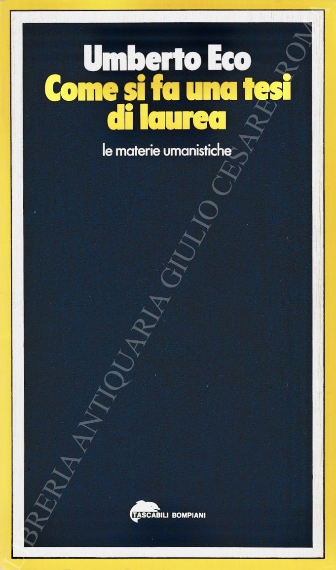 Come si fa una tesi di laurea