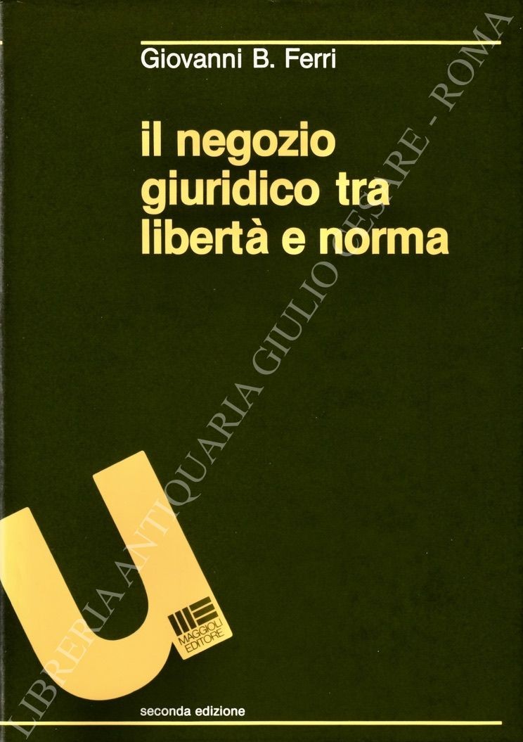 Il negozio giuridico tra libertà e norma