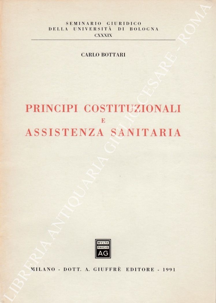 Principi costituzionali e assistenza sanitaria