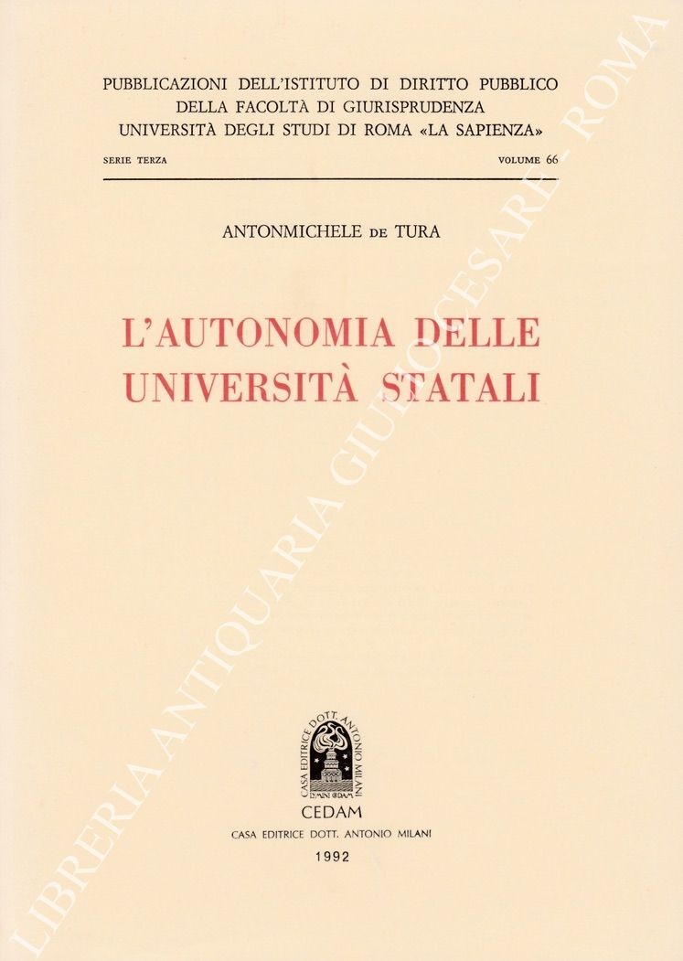 L'autonomia delle università statali