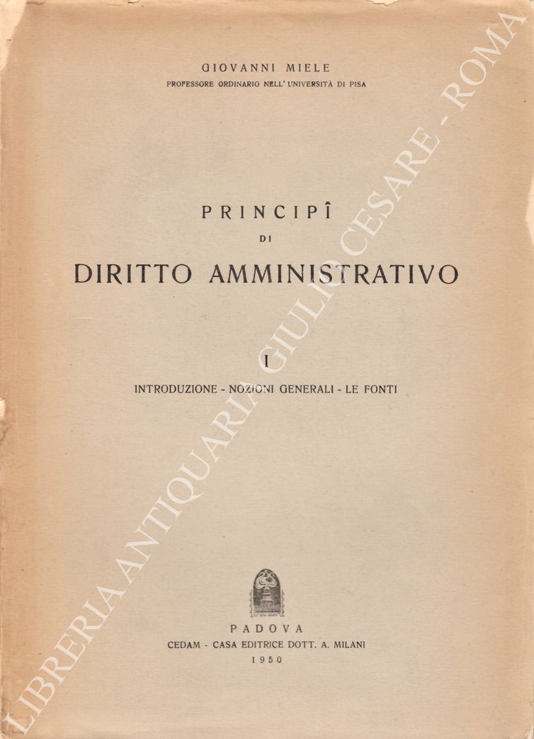 Principi di diritto amministrativo