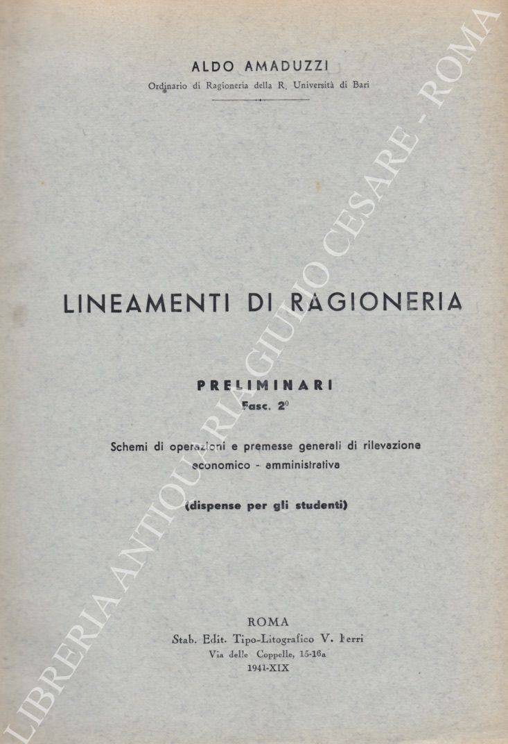 Lineamenti di ragioneria