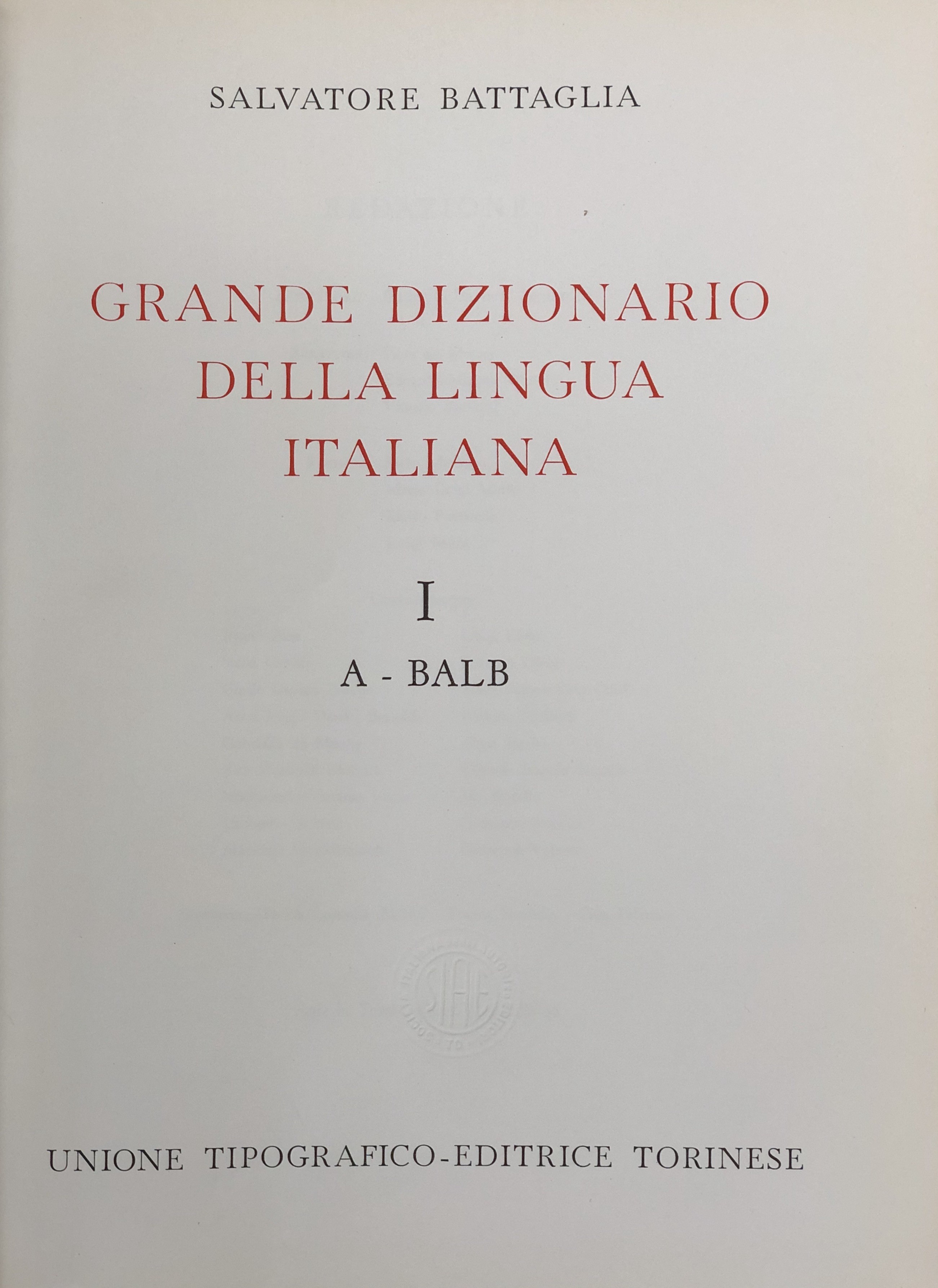 Grande dizionario della lingua italiana