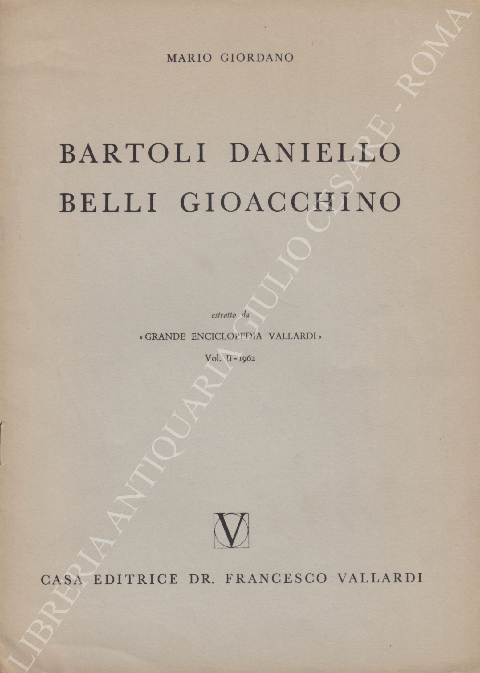 Bartoli Daniello Belli Gioacchino