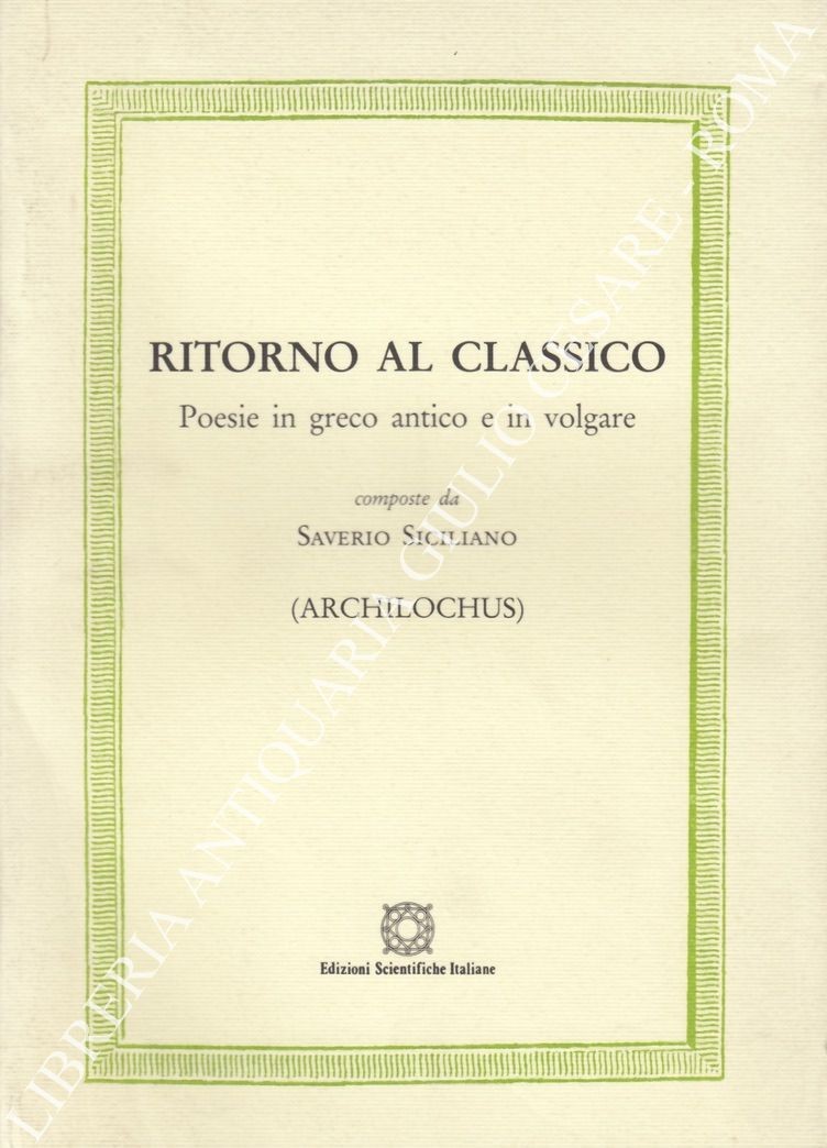Ritorno al classico