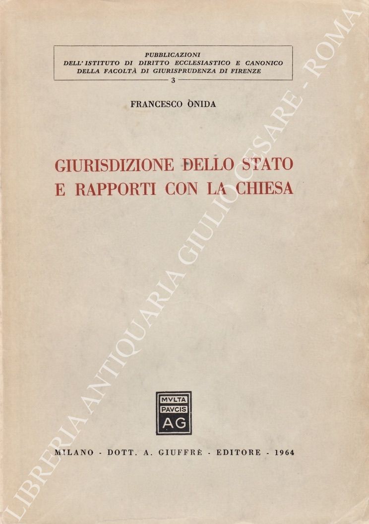 Giurisdizione dello Stato e rapporti con la Chiesa