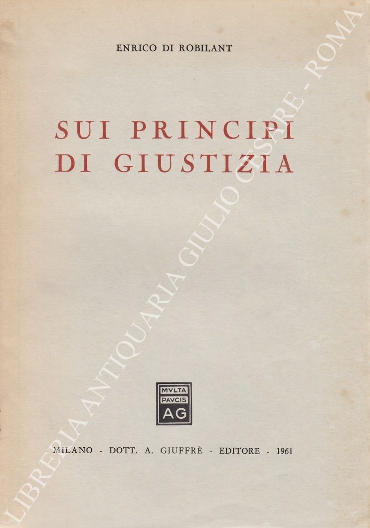 Sui principi di giustizia