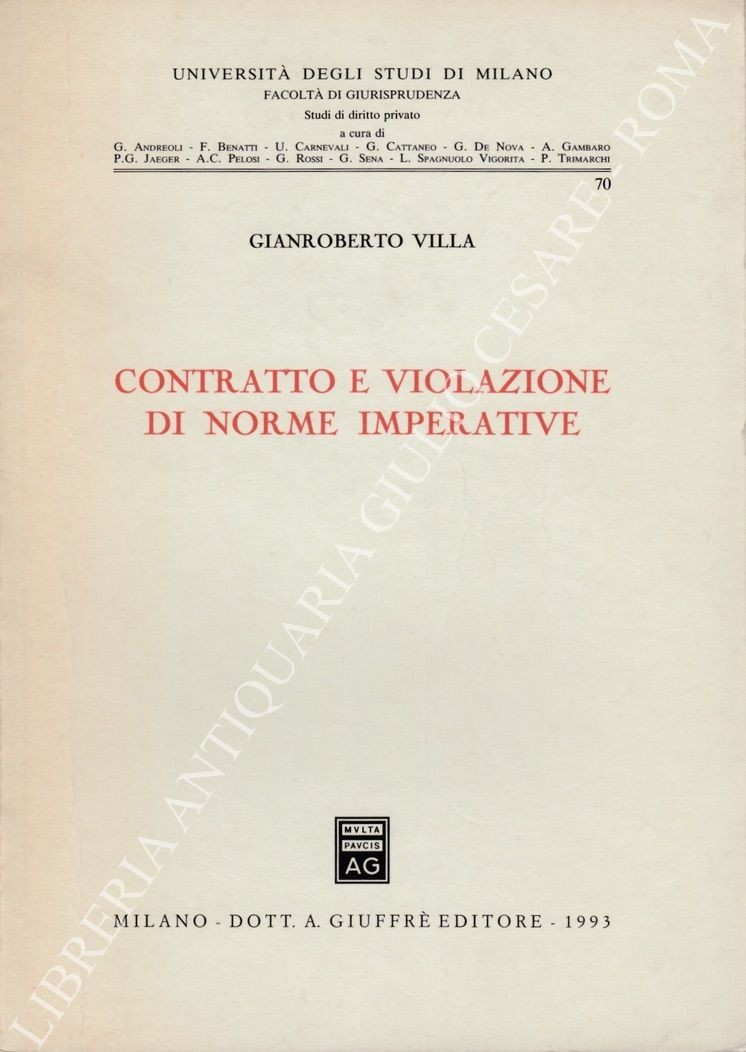 Contratto e violazione di norme imperative
