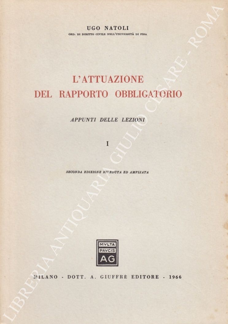 L'attuazione del rapporto obbligatorio