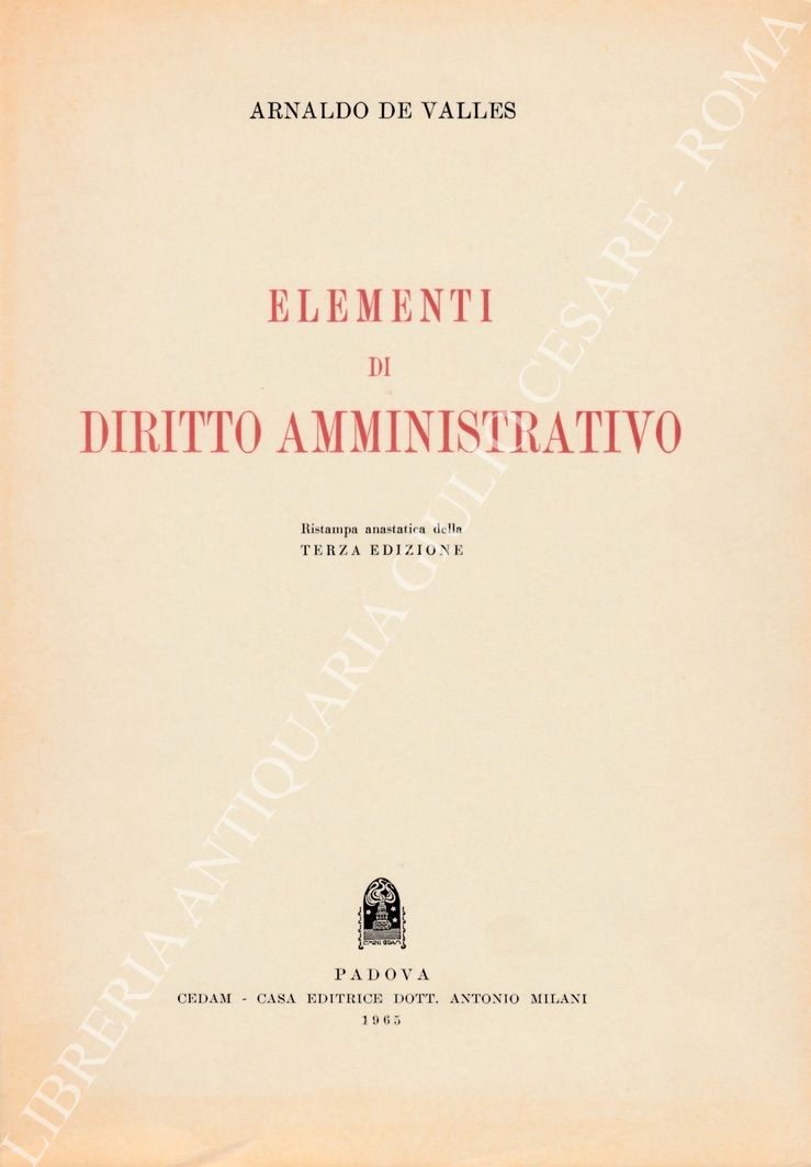 Elementi di diritto amministrativo