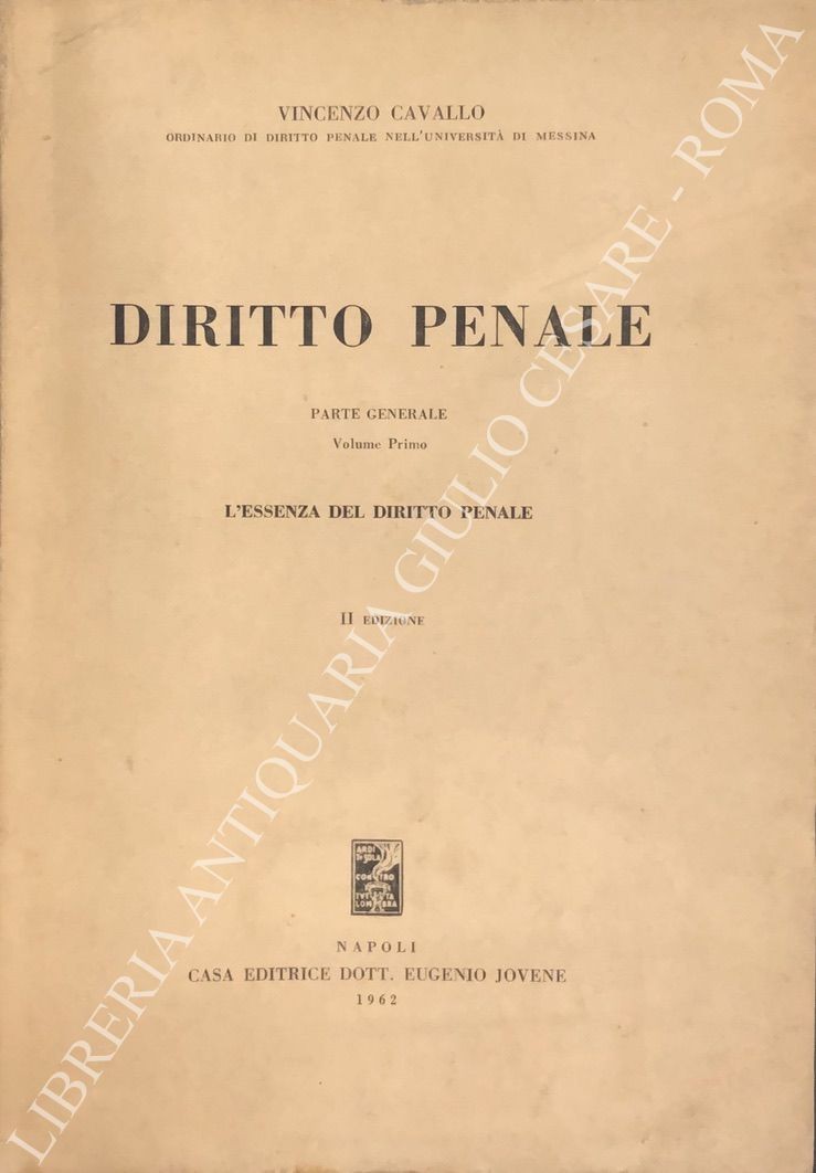 Diritto penale. Parte generale